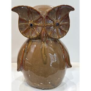 Wide Eyes Ceramic Owl Statue